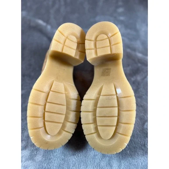 Steve Madden Louise Platform Loafers Shoes Womens 8 Beige Suede Chunky Heels - Picture 5 of 10